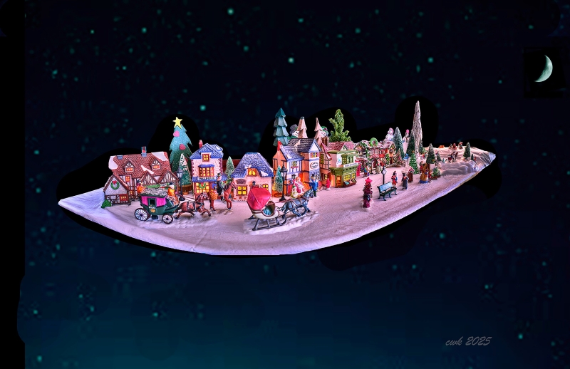 Merry Christmas from Disc World by artist Charlie Kreitler